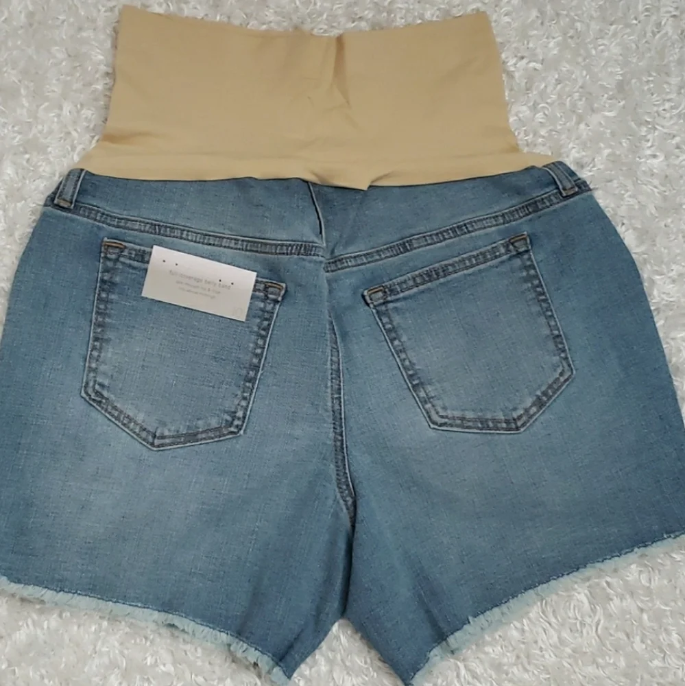 Maternity Denim Boyfriend Shorts